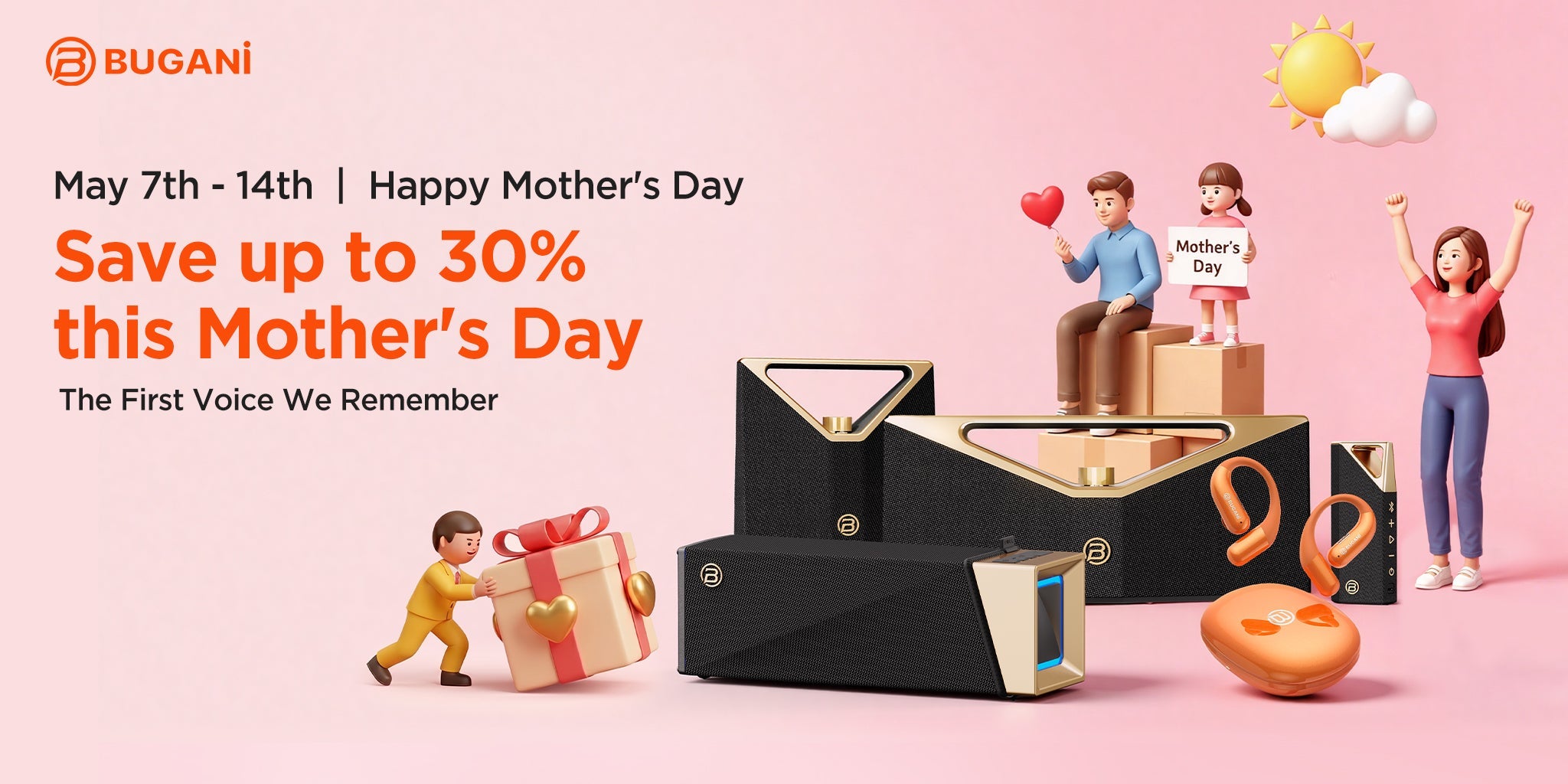 Celebrate Mother’s Day with BUGANi | Up to 30%OFF