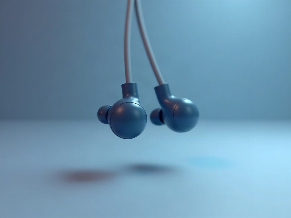 BUGANi Clip B21 clip-on wireless earbuds with soft silicone carry lanyard