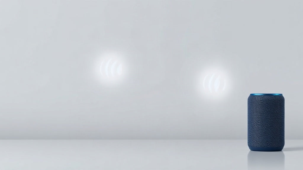 Two BUGANi portable Bluetooth speakers side by side with wireless connection arcs between them