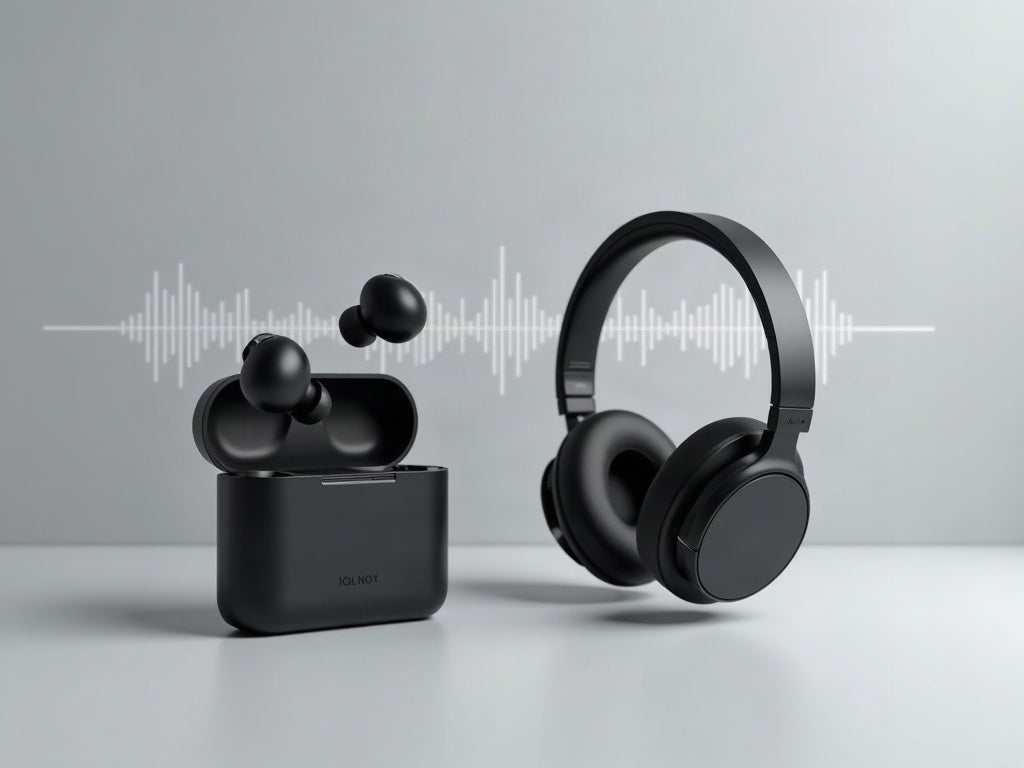 Wireless earbuds and over-ear headphones with ANC modes explained