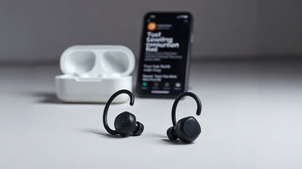 BUGANi Free B10 open-ear earbuds with charging case
