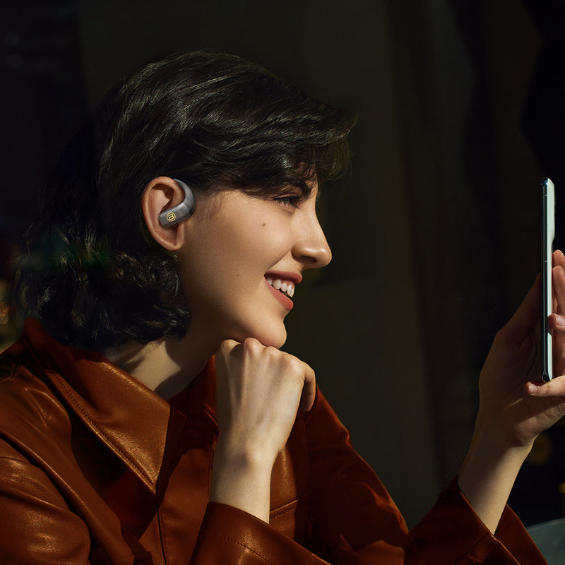 BUGANi Free B10 Open-Ear Earbuds with AI Language Translation