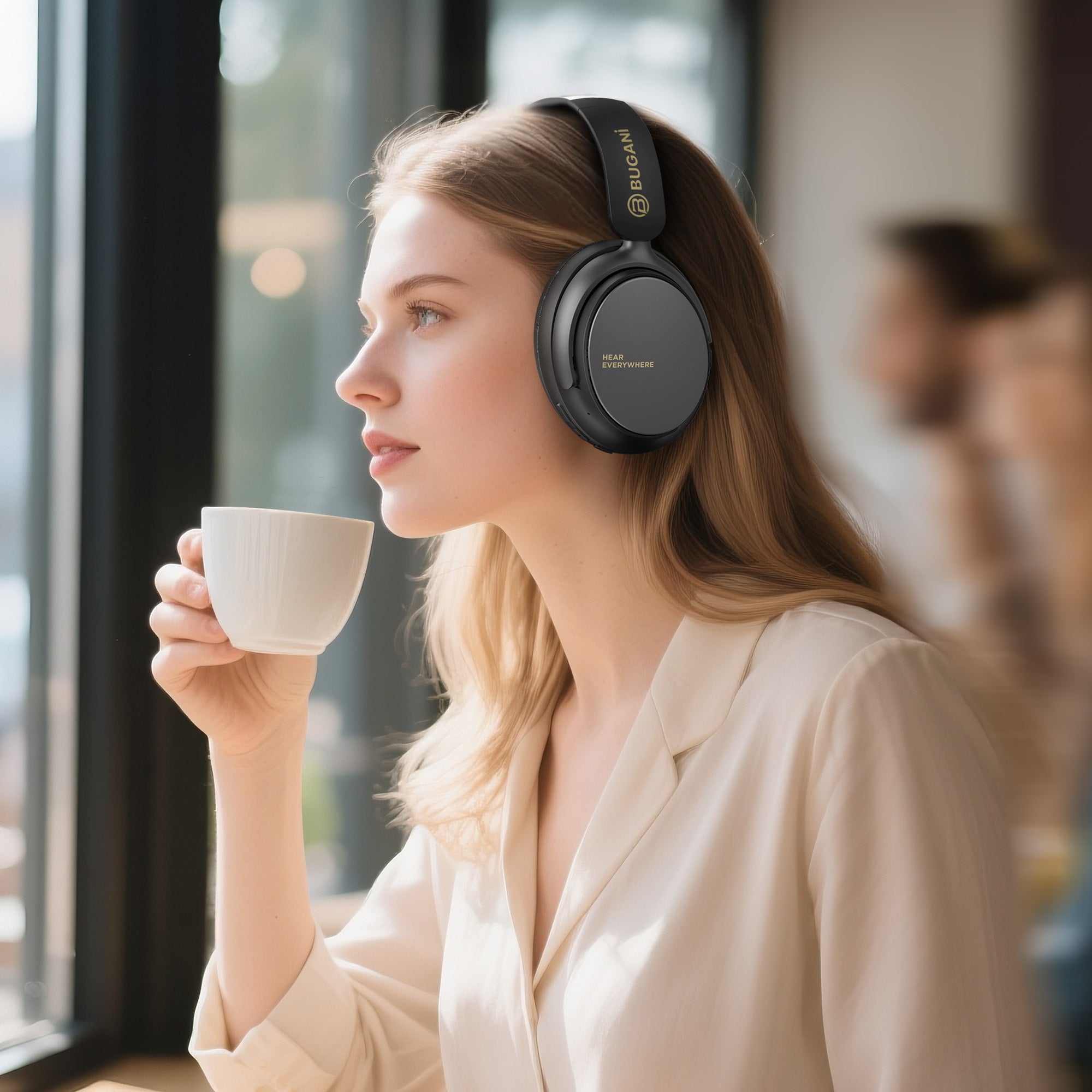 BUGANi Space BH01 Headphones with Hybrid Active Noise Canceling