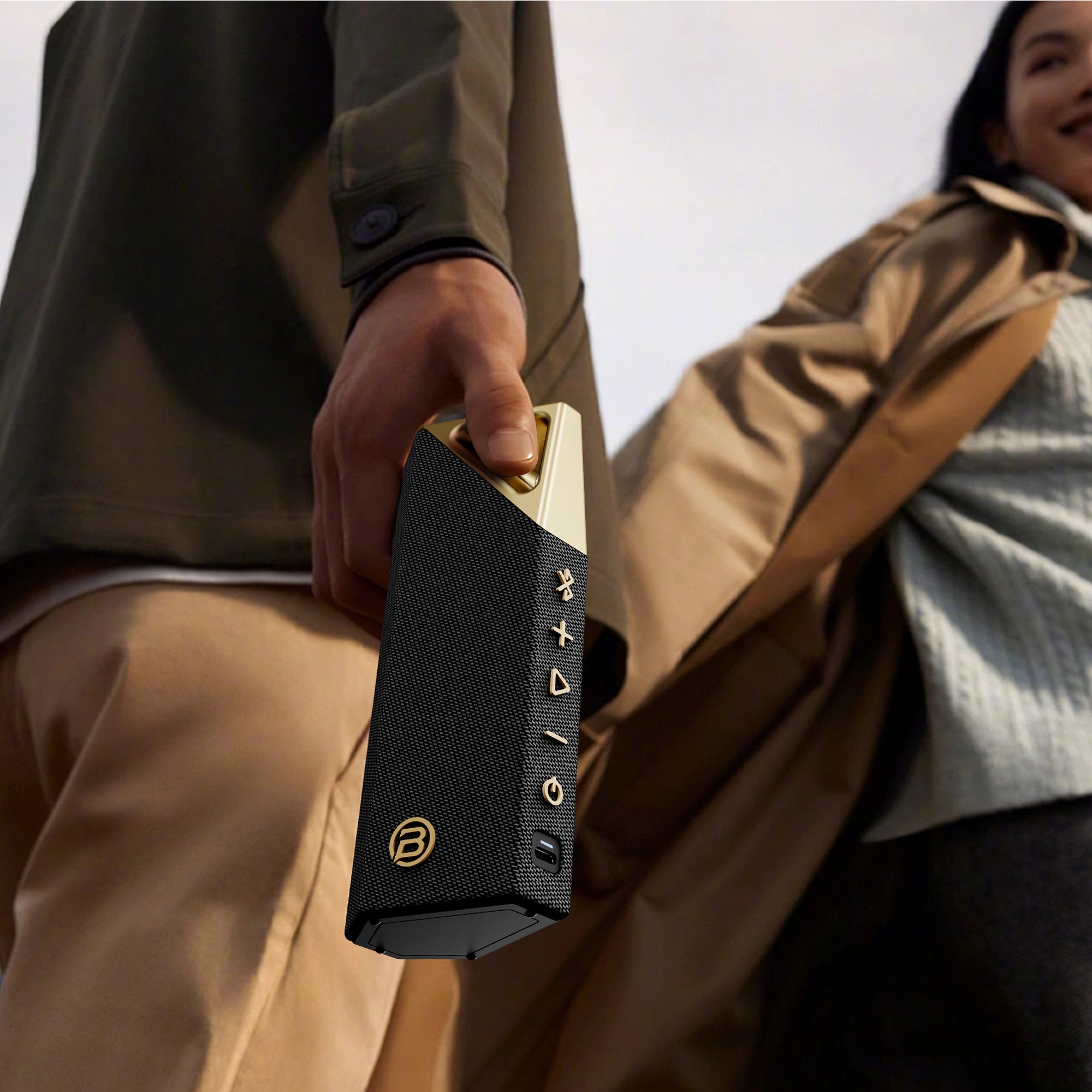 BUGANi Brief Portable Bluetooth Speaker with IPX7 Water Resistant