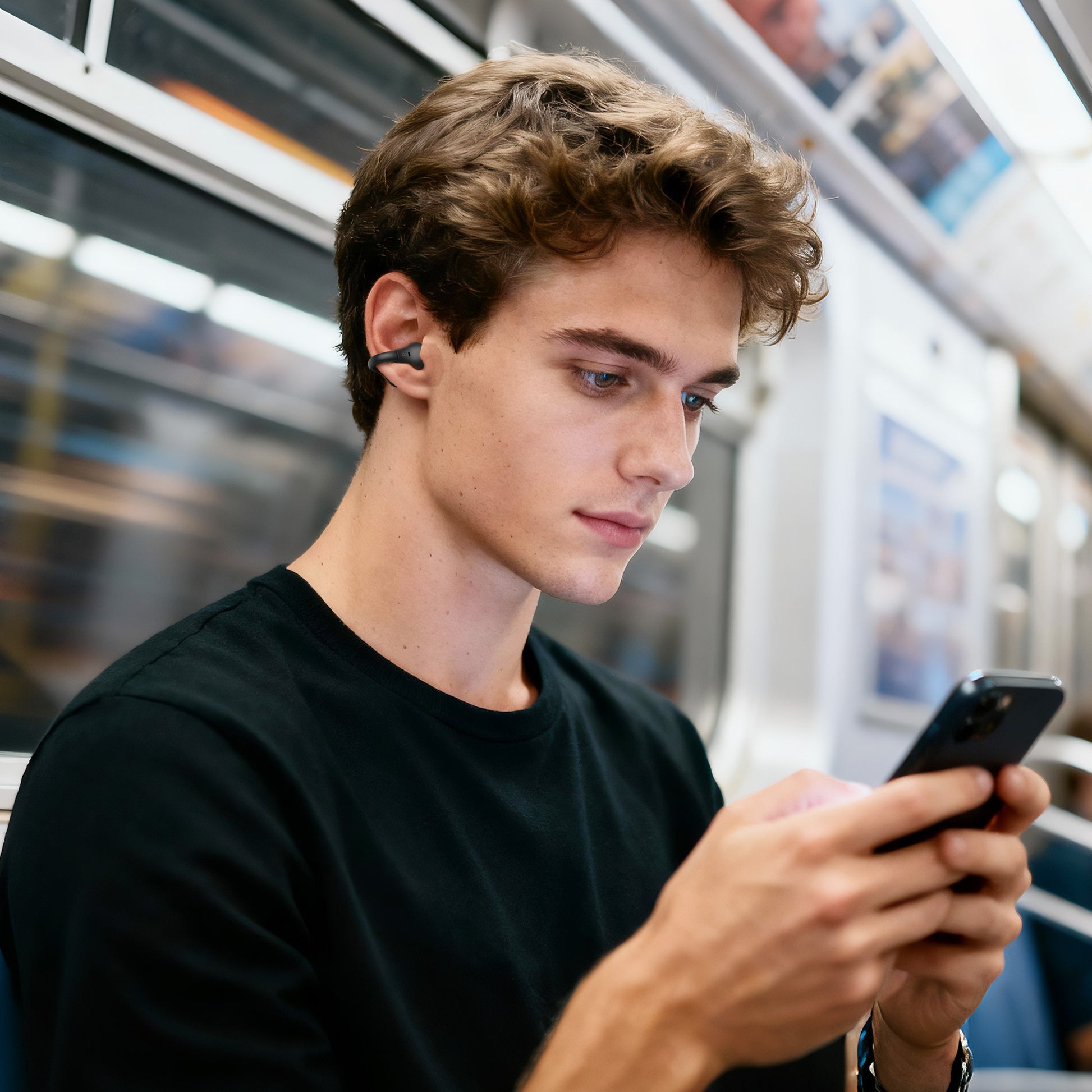 BUGANi Fit B17 Open-Ear Clip-On Wireless Earbuds with Immersive Hi-Fi Sound