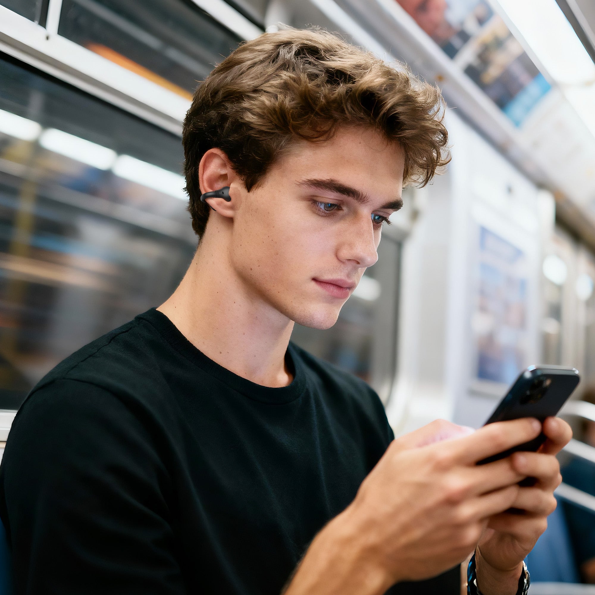 BUGANi Fit B17 Open-Ear Clip-On Wireless Earbuds with Immersive Hi-Fi Sound
