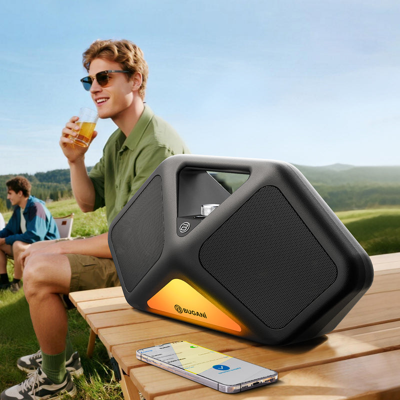 BUGANi Reform Portable Bluetooth Speaker with Atmosphere Lighting
