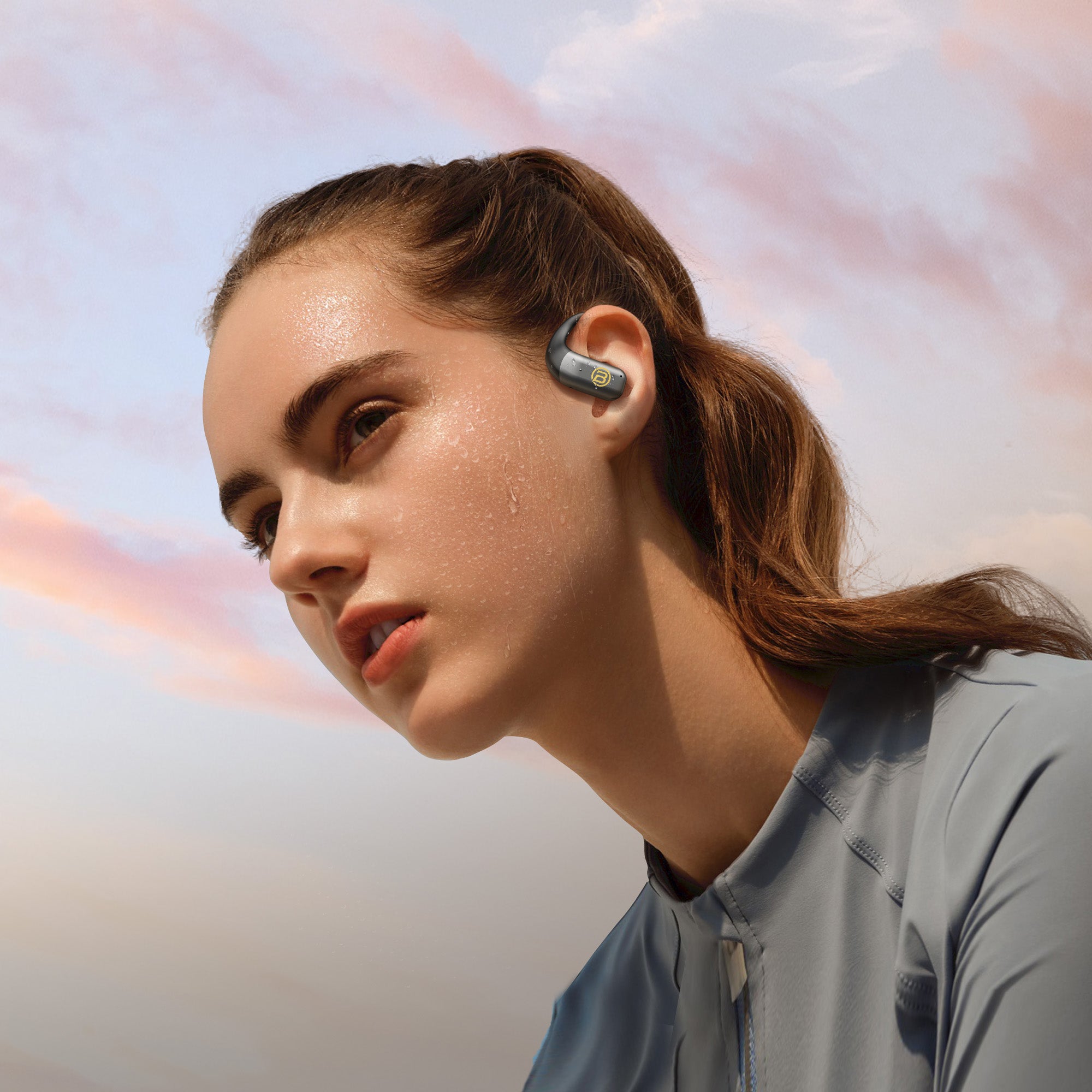 BUGANi Free B10 Open-Ear Earbuds with AI Language Translation