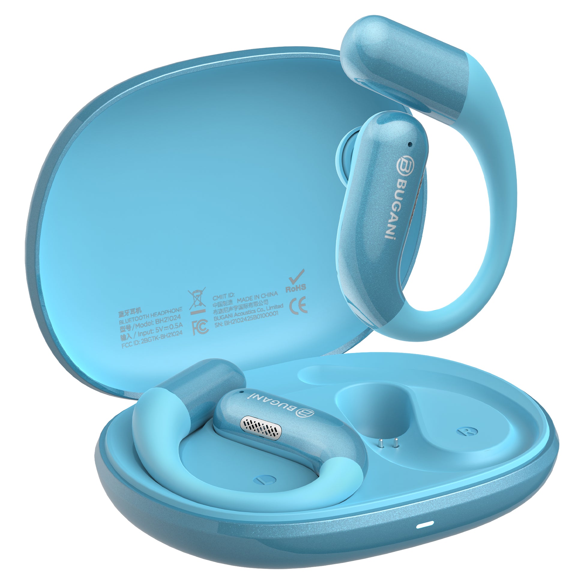 BUGANi Free B16 Open-Ear Wireless Earbuds with IPX6 Water Resistance