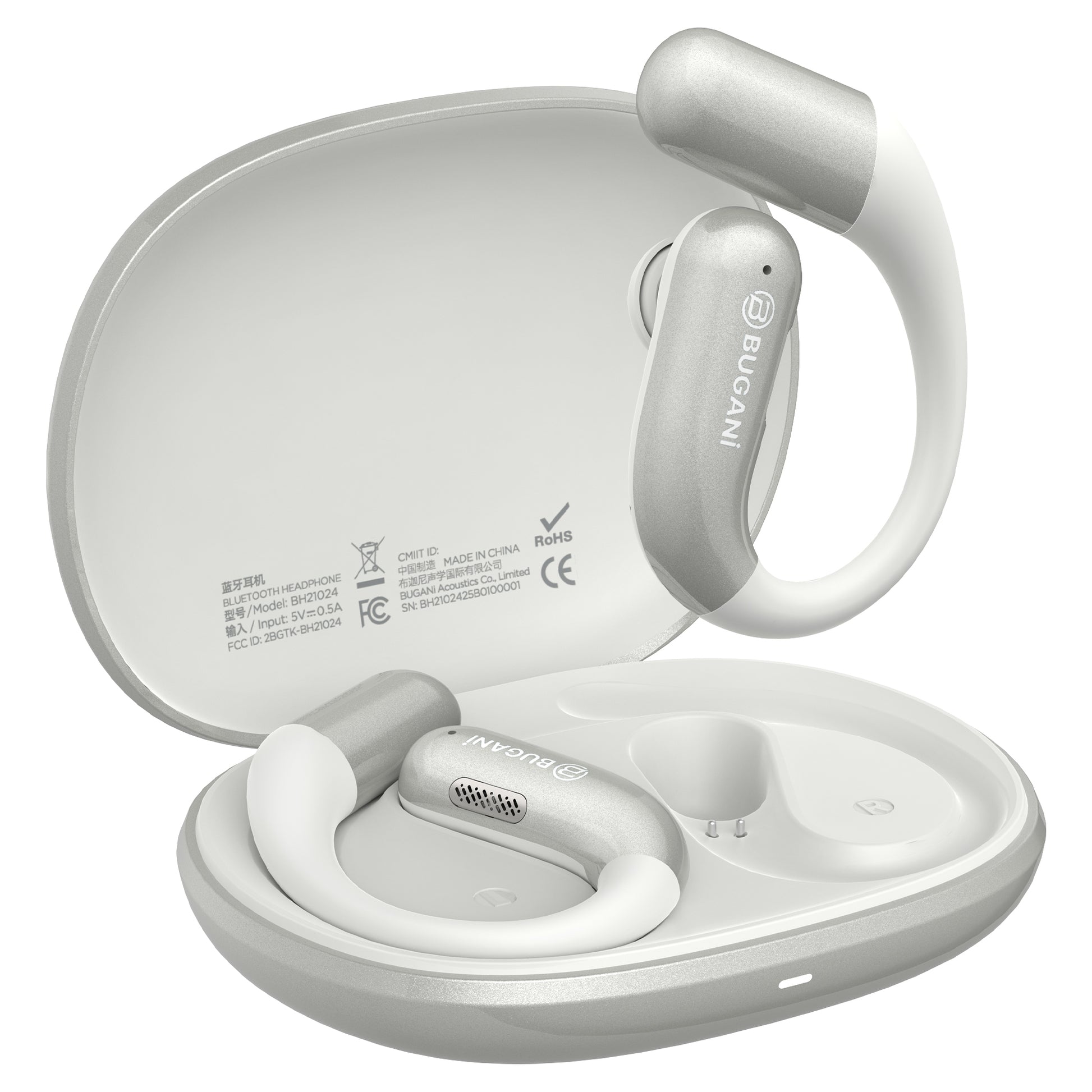BUGANi Free B16 Open-Ear Wireless Earbuds with IPX6 Water Resistance