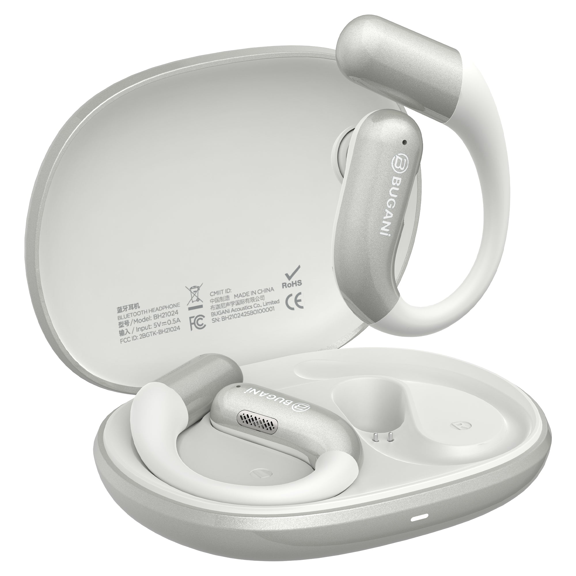 BUGANi Free B16 Open-Ear Wireless Earbuds with IPX6 Water Resistance