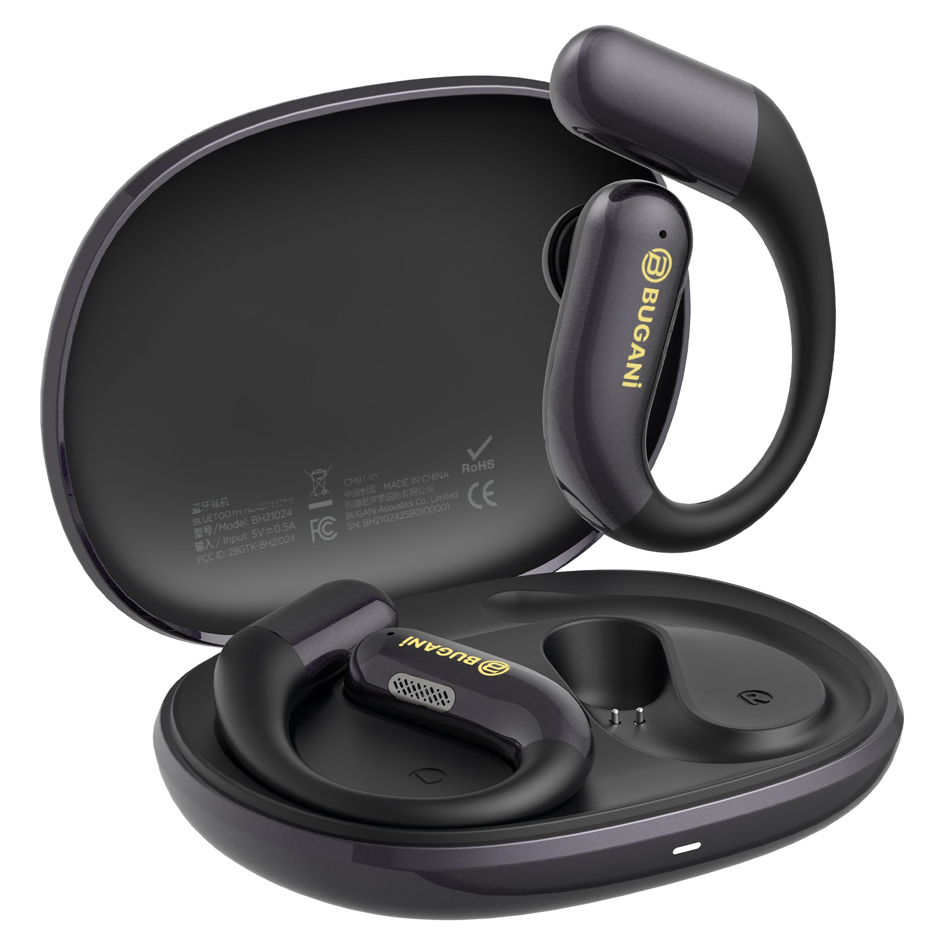 BUGANi Free B16 Open-Ear Wireless Earbuds with IPX6 Water Resistance