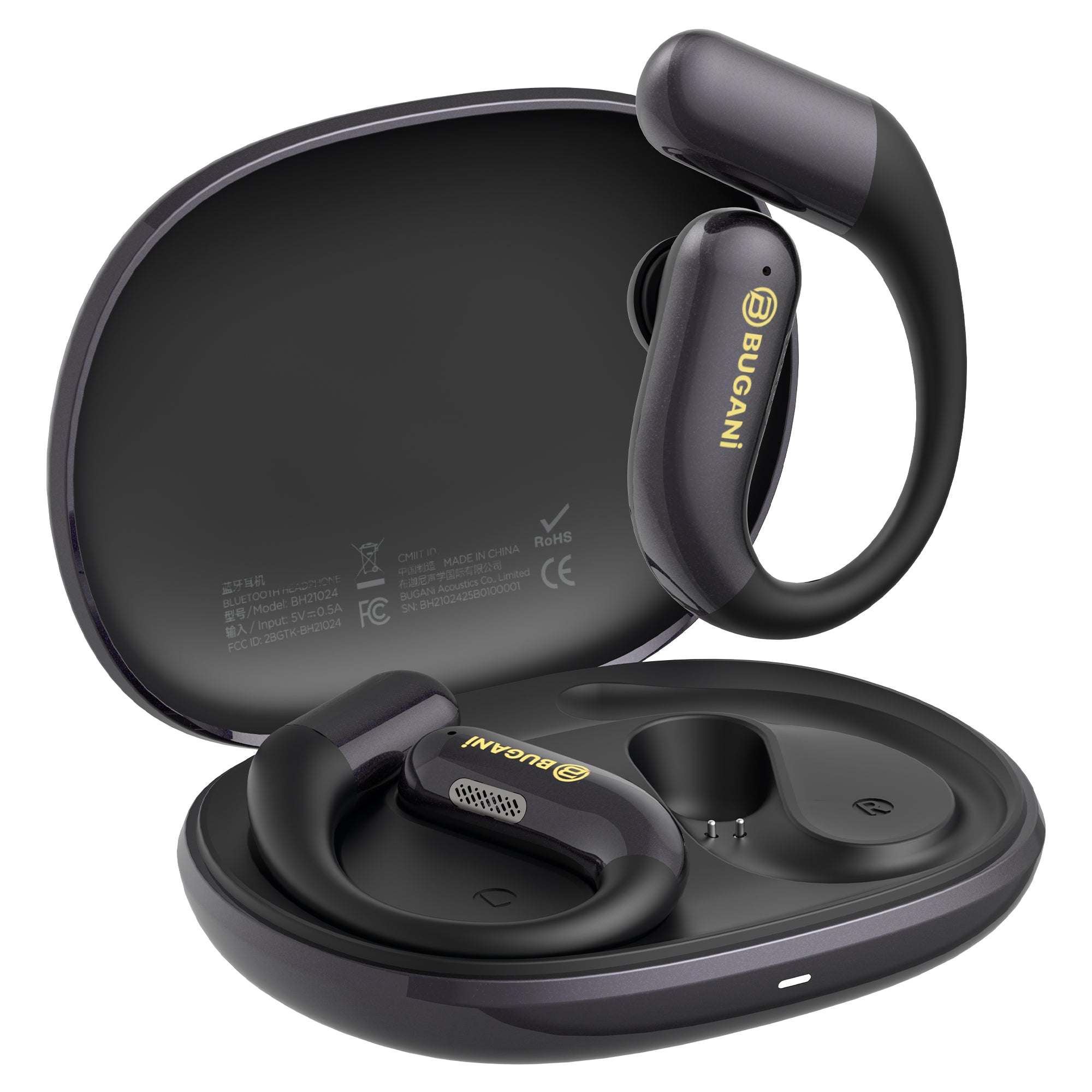 BUGANi Free B16 Open-Ear Wireless Earbuds with IPX6 Water Resistance