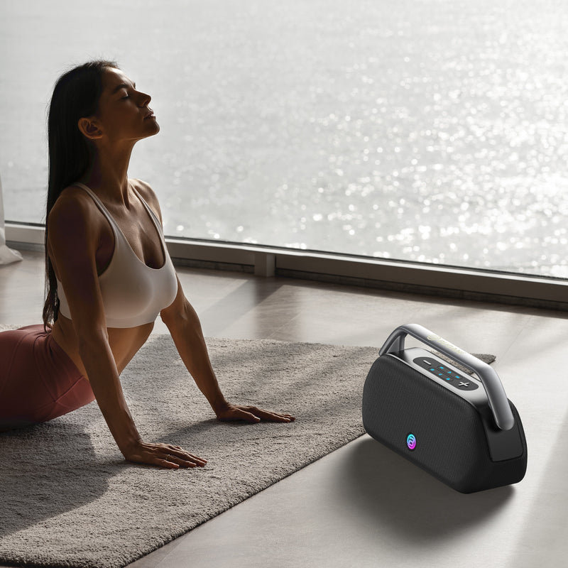 BUGANi Boost Max Portable Bluetooth Speaker with Built-in Power Bank & TWS Connection