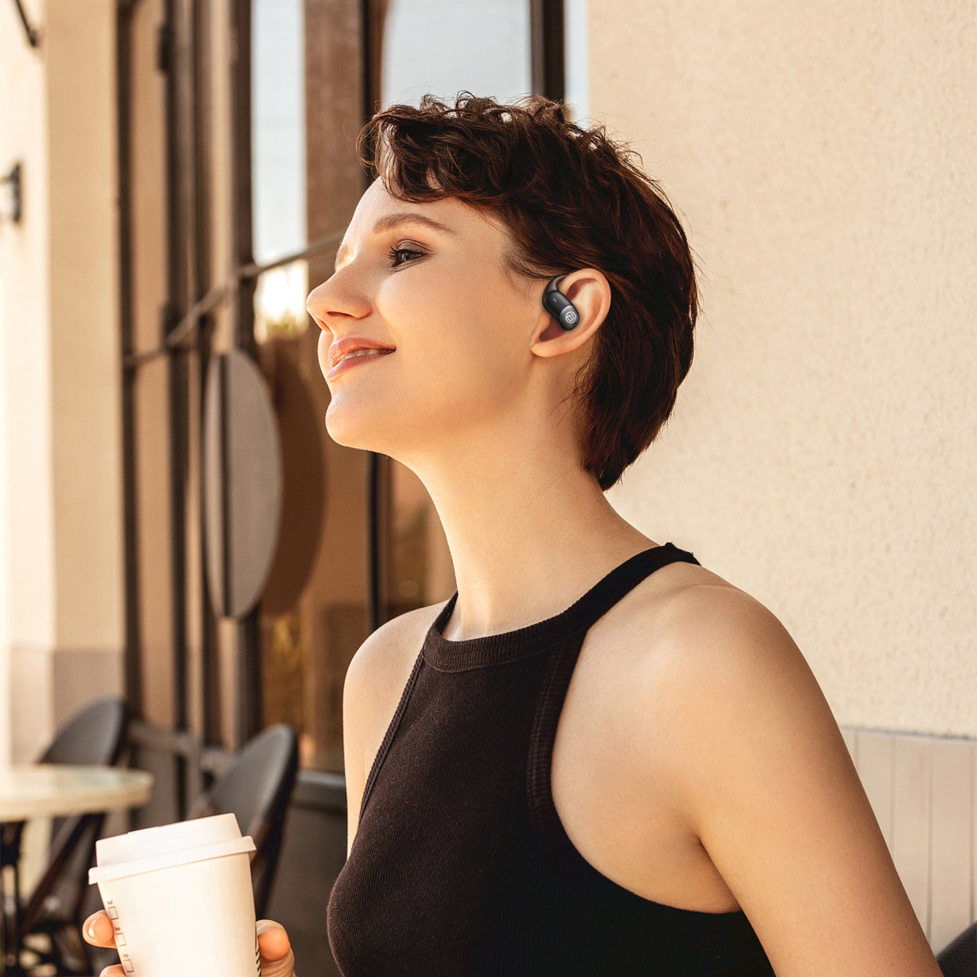 BUGANi Free B15 Open-Ear Earbuds with Hi-Fi Sound