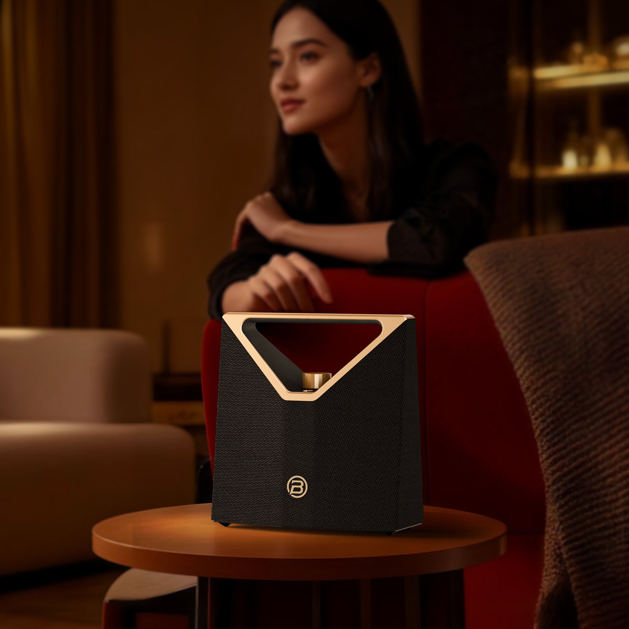 BUGANi Brief Plus Portable Bluetooth Speaker with 100+ Broadcast Connection Support