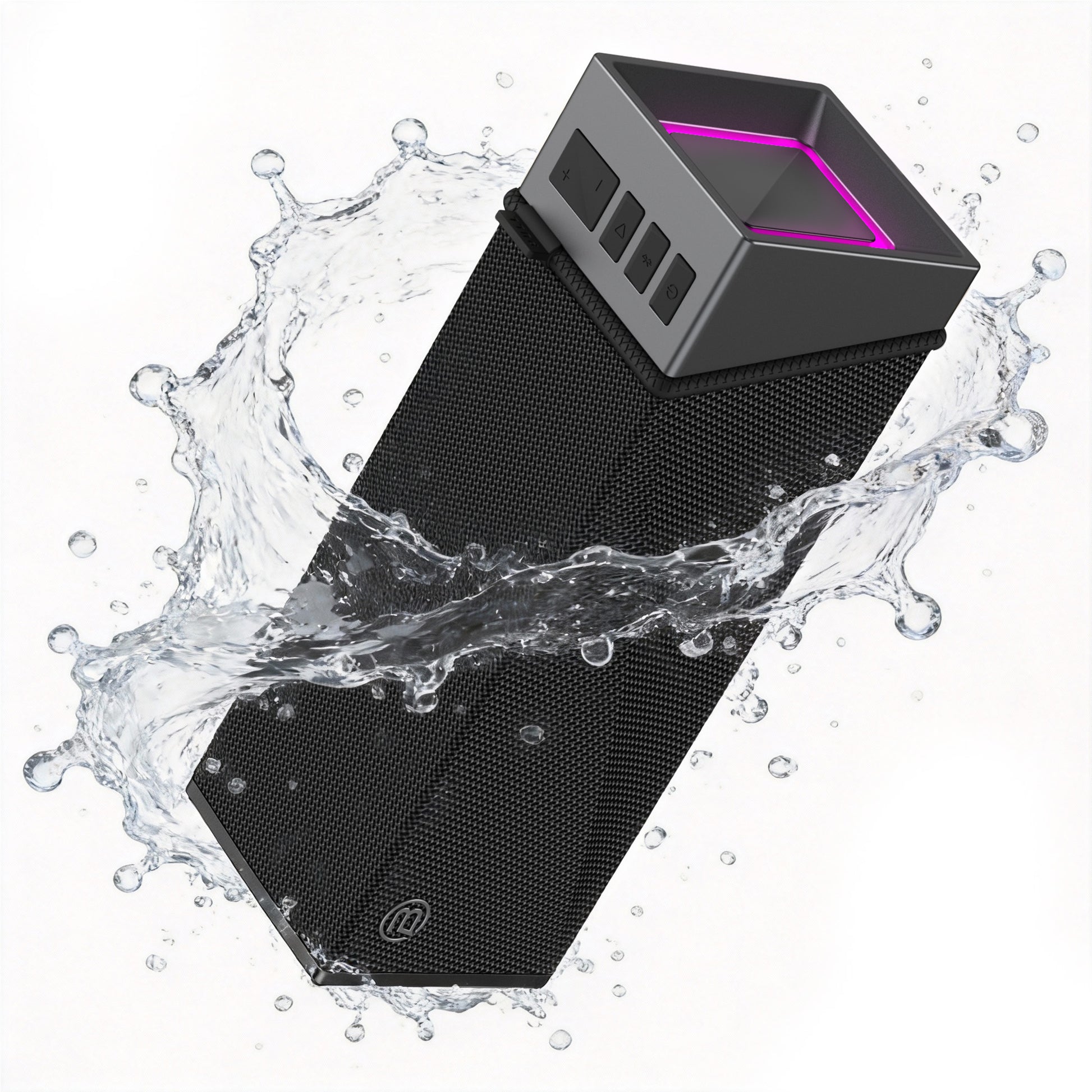 BUGANi Brief TT Portable Bluetooth Speaker with RGB Lighting Effect