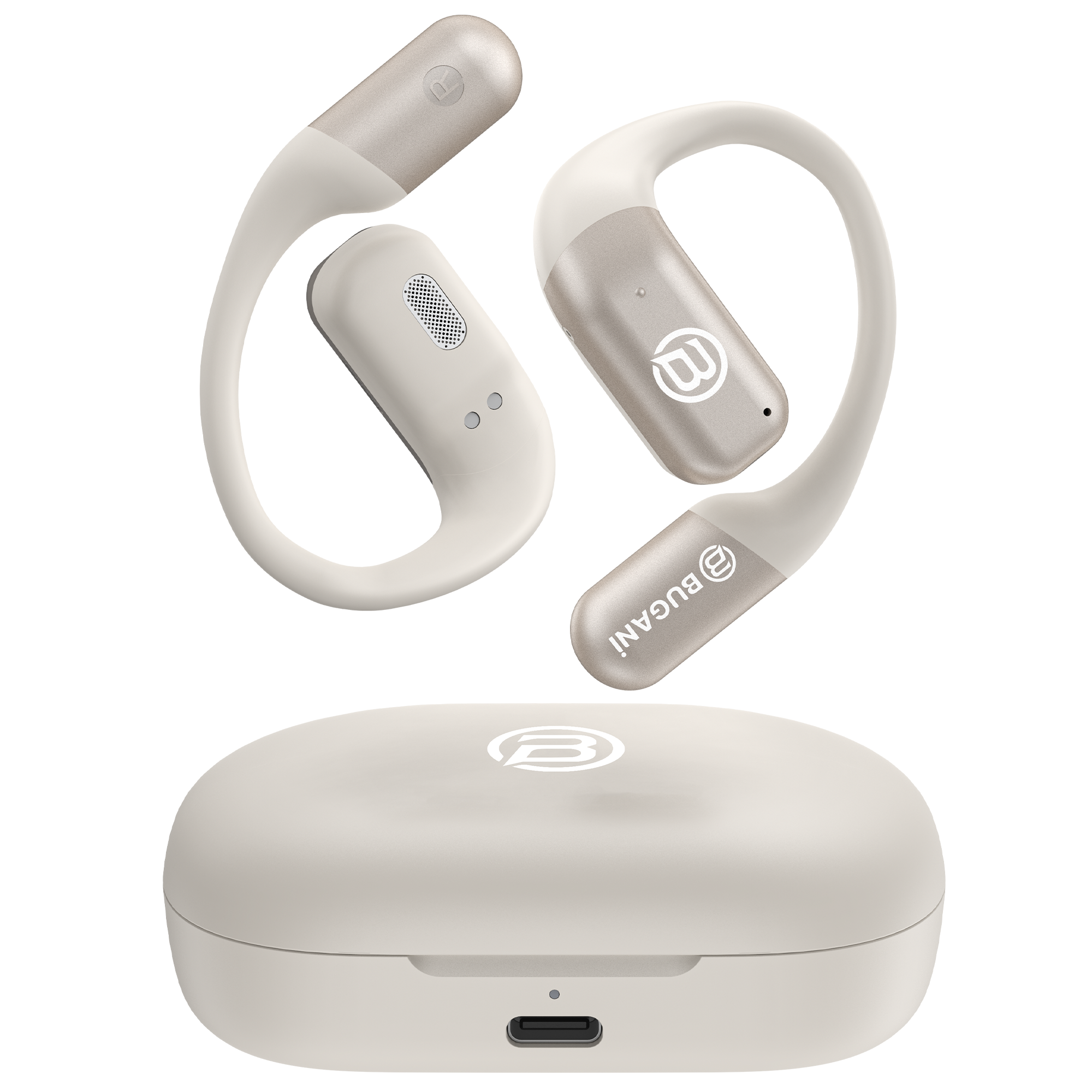 BUGANi Free B10 Open-Ear Earbuds with AI Language Translation