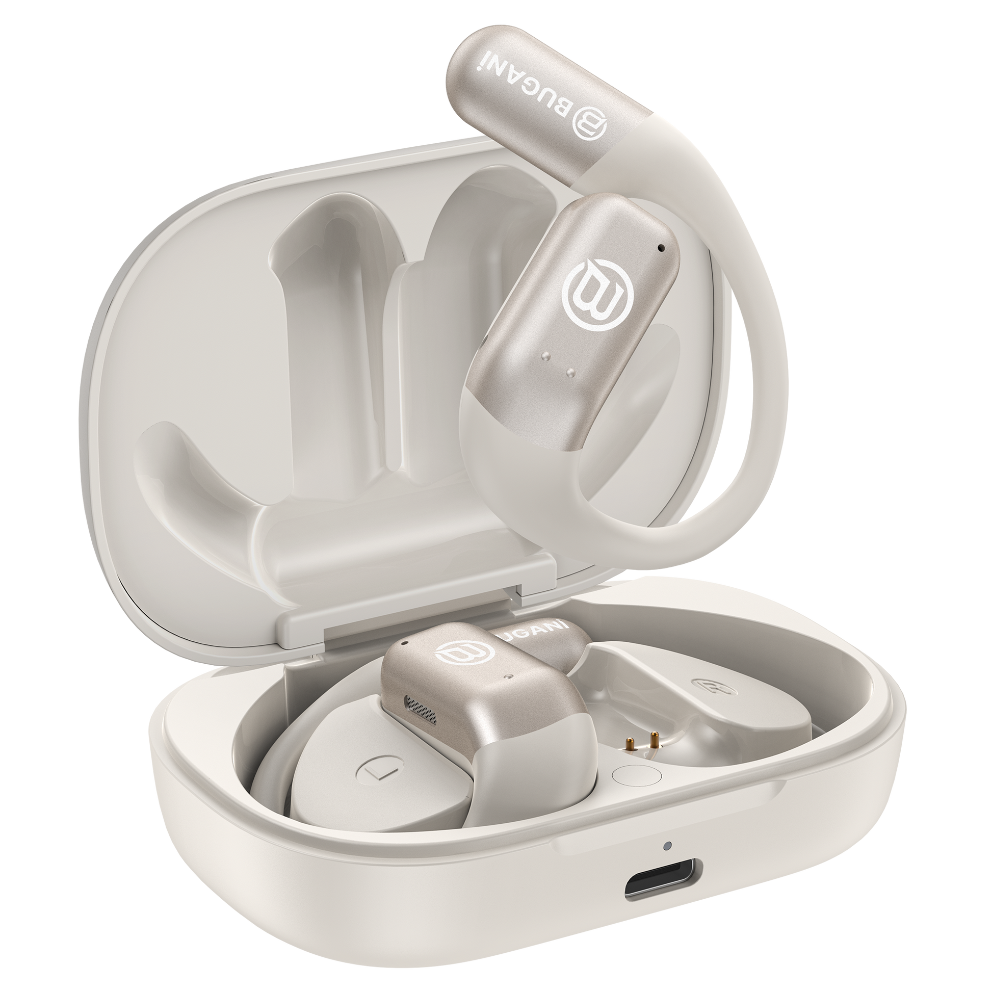 BUGANi Free B10 Open-Ear Earbuds with AI Language Translation