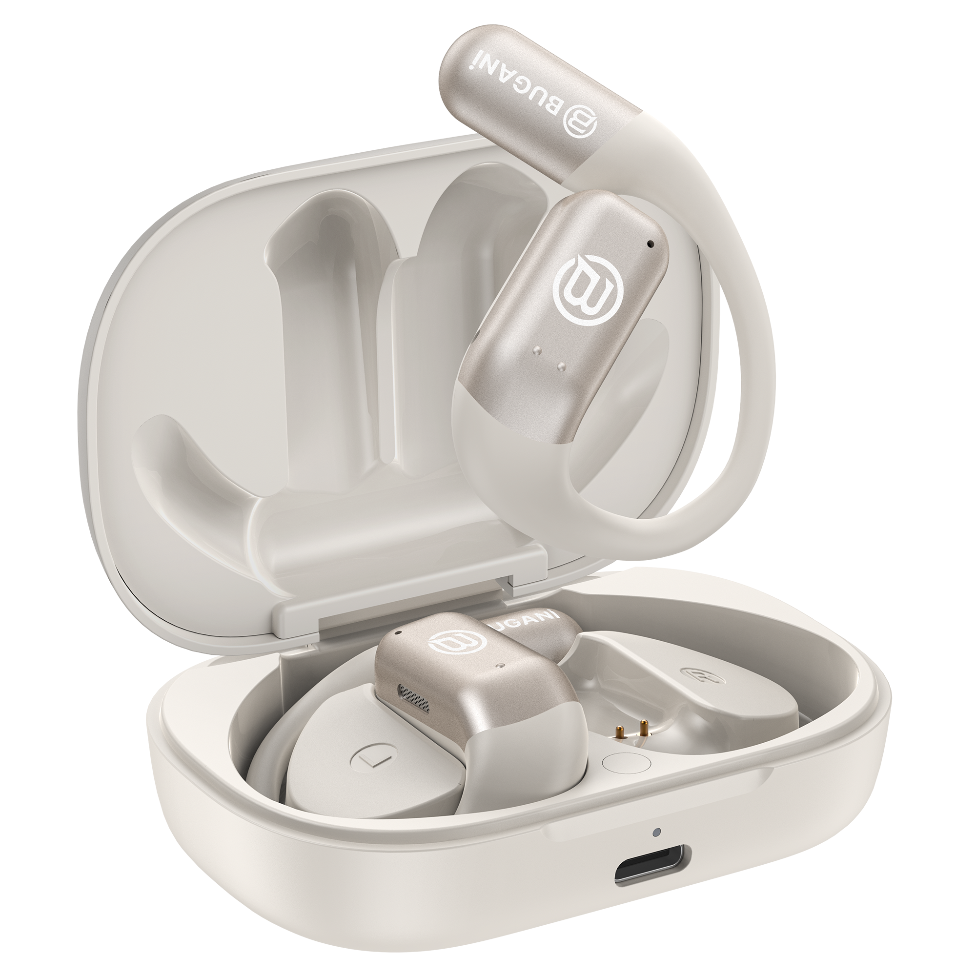 BUGANi Free B10 Open-Ear Earbuds with AI Language Translation