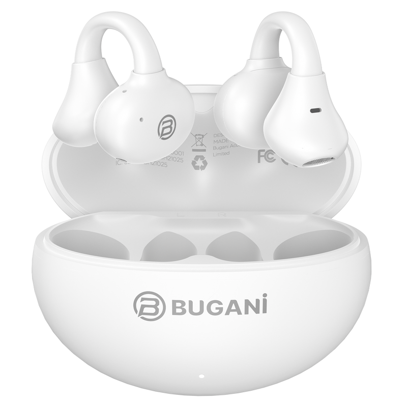 BUGANi Fit B17 Open-Ear Clip-On Wireless Earbuds with Immersive Hi-Fi Sound