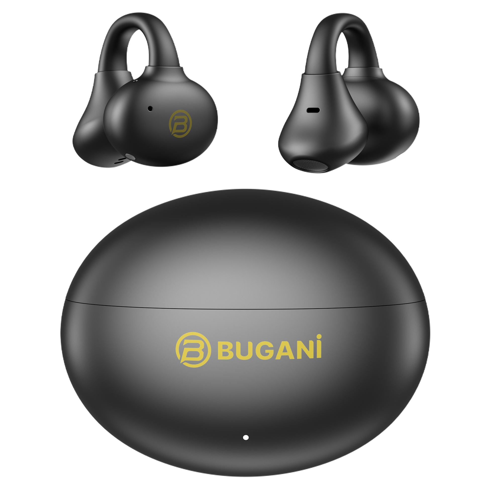 BUGANi Fit B17 Open-Ear Clip-On Wireless Earbuds with Immersive Hi-Fi Sound