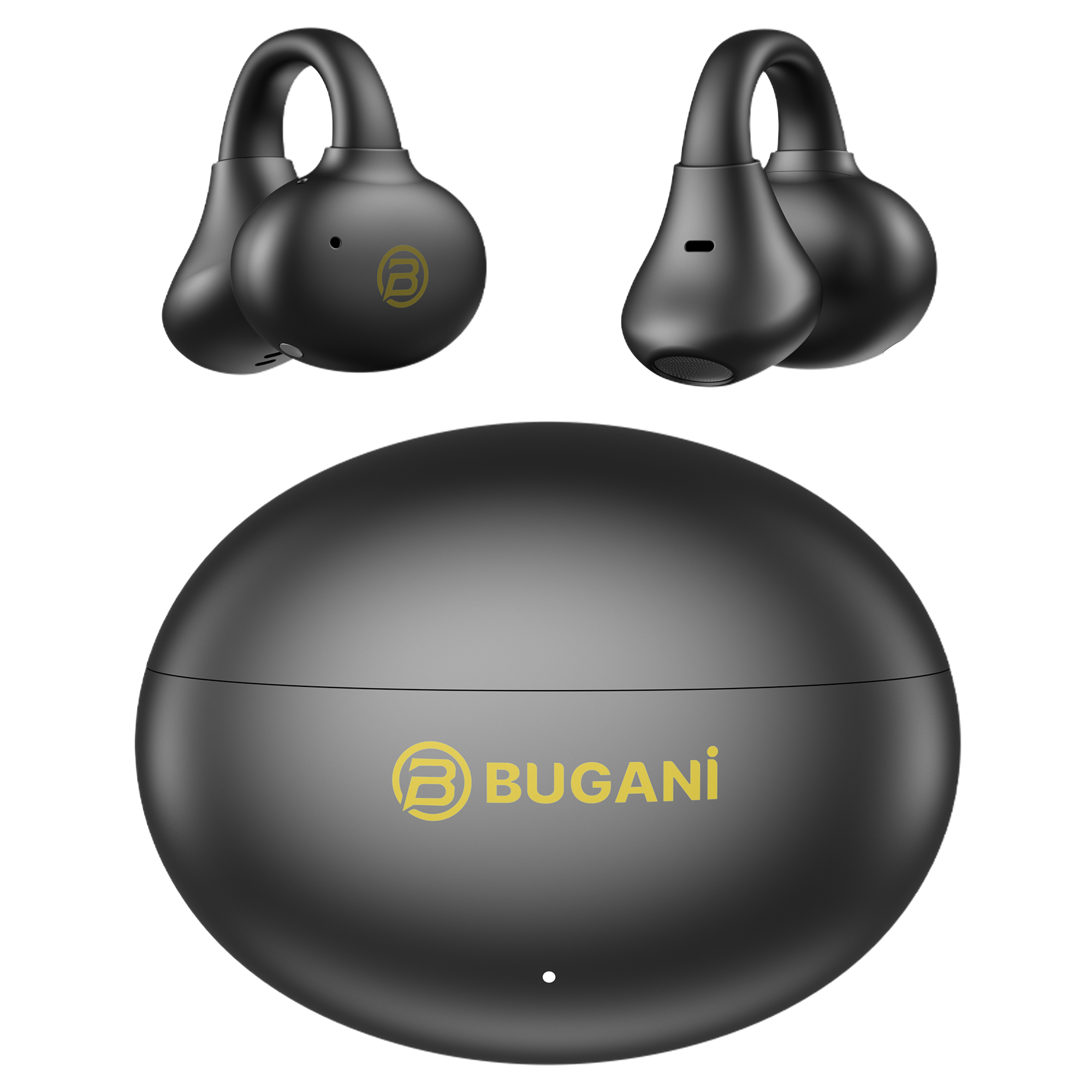 BUGANi Fit B17 Open-Ear Clip-On Wireless Earbuds with Immersive Hi-Fi Sound