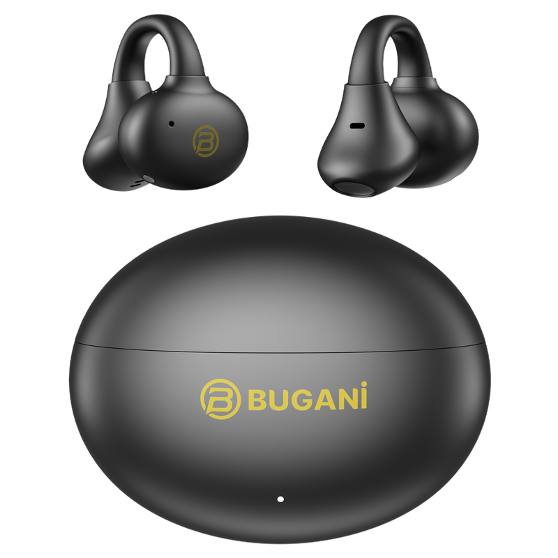 BUGANi Fit B17 Open-Ear Clip-On Wireless Earbuds with Immersive Hi-Fi Sound